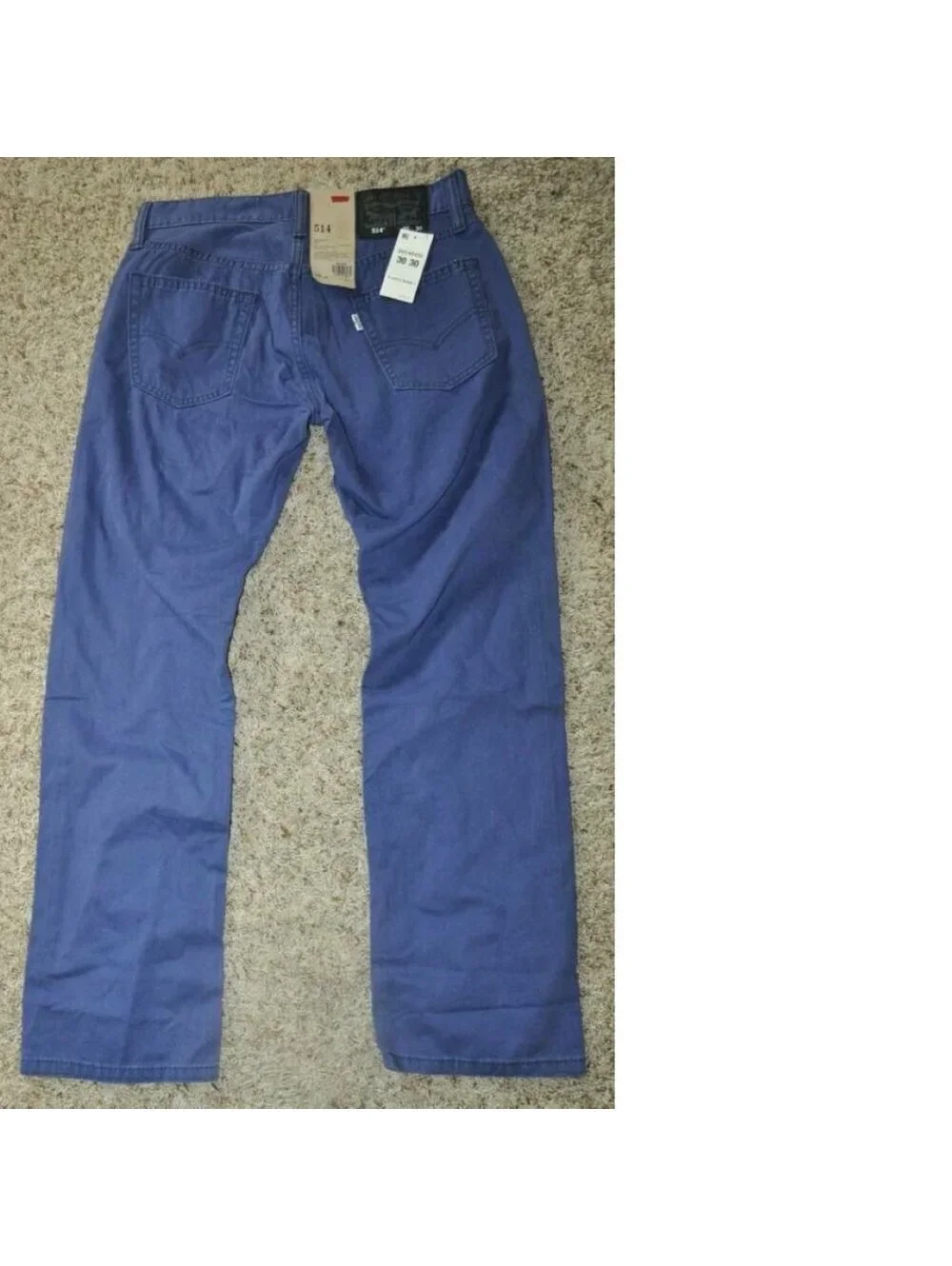 Mens Levis Jeans 514 Blue 29x30 Slim Straight Fit Twill Denim Pants 5 Pocket